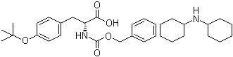 structure of CAS# 198828-72-7, O-叔丁基-N-[苄氧羰基]-D-酪氨酸二环己基铵盐