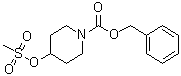 structure of CAS# 199103-19-0, 4-[(甲基磺酰基)氧基]哌啶-1-羧酸苄酯