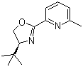 structure of CAS# 199277-80-0, 2-[(4S)-4-叔丁基-4,5-二氢-2-噁唑啉基]-6-甲基吡啶