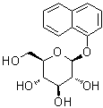 structure of CAS# 19939-82-3, 1-萘基 beta-D-吡喃葡萄糖苷