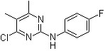 structure of CAS# 199463-20-2, 4-Chloro-2-(4-fluorophenylamino)-5,6-dimethylpyrimidine