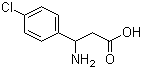 3-Amino-3-(4-chlorophenyl)propanoic acid molecular structure (CAS 19947-39-8)