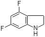 structure of CAS# 199526-98-2, 4,6-二氟-2,3-二氢吲哚