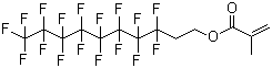 structure of CAS# 1996-88-9, 2-(Perfluorooctyl)ethyl methacrylate