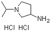 structure of CAS# 19985-09-2, 3-Amino-1-isopropylpyrrolidine dihydrochloride