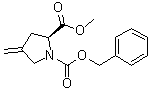 structure of CAS# 200184-60-7, (S)-1-苄氧羰基-4-亚甲基脯氨酸甲酯