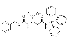structure of CAS# 200276-64-8, N-[(4-甲基苯基)二苯基甲基]-N2-[(苯基甲氧基)羰基]-D-天冬氨酰胺