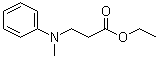 structure of CAS# 2003-76-1, N-Methyl-N-[2-(ethoxycarbonyl)ethyl]aniline
