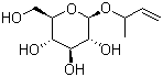CAS # 200396-09-4, 1-Methyl-2-propenyl beta-D-glucopyranoside