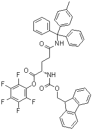 CAS # 200623-39-8, N2-[(9H-Fluoren-9-ylmethoxy)carbonyl]-N-[(4-methylphenyl)diphenylmethyl]-L-glutamine pentafluorophenyl ester