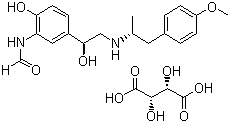 structure of CAS# 200815-49-2, 酒石酸福莫特罗