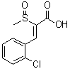 CAS # 20089-97-8 (6125-67-3), (Z)-o-Chloro-alpha-(methylsulfinyl)cinnamic acid