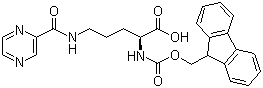 structure of CAS# 201046-61-9, N-Fmoc-N'-哌嗪基羰基-L-鸟氨酸