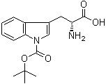 structure of CAS# 201290-11-1, 1-[叔丁氧羰基]-D-色氨酸