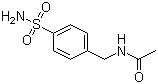 structure of CAS# 2015-14-7, N-[4-(Aminosulfonyl)benzyl]acetamide
