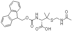structure of CAS# 201531-77-3, 3-[[(乙酰氨基)甲基]硫基]-N-[芴甲氧羰基]-D-缬氨酸