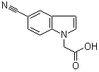 CAS 登录号：202124-67-2, 5-氰基吲哚-1-乙酸