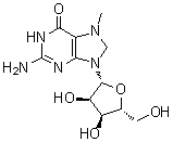 structure of CAS# 20244-86-4, N7-Methylguanosine
