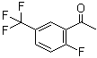 CAS # 202664-53-7, 1-(2-Fluoro-5-trifluoromethylphenyl)ethanone, 2'-Fluoro-5'-(trifluoromethyl)acetophenone