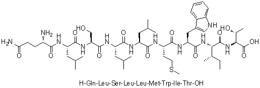 CAS 登录号：202815-18-7, L-谷氨酰胺酰-L-亮氨酰-L-丝氨酰-L-亮氨酰-L-亮氨酰-L-蛋氨酰-L-色氨酰-L-异亮氨酰-L-苏氨酸