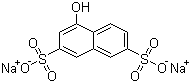structure of CAS# 20349-39-7, 1-萘酚-3,6-二磺酸钠