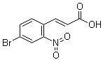 structure of CAS# 20357-30-6, 3-(4-Bromo-2-nitrophenyl)-2-propenoic acid