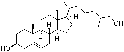 structure of CAS# 20380-11-4, 5,25R-Cholesten-3beta,26-diol