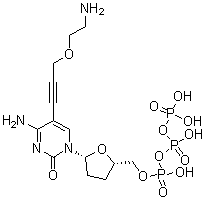 CAS # 204062-03-3, 5-[3-(2-Aminoethoxy)-1-propynyl]-2',3'-dideoxy-cytidine 5'-(tetrahydrogen triphosphate)