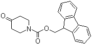 structure of CAS# 204376-55-6, 1-芴甲氧羰基-4-哌啶酮