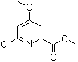 structure of CAS# 204378-41-6, 6-氯-4-甲氧基-2-吡啶羧酸甲酯