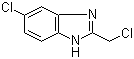 structure of CAS# 20443-38-3, 5-氯-2-氯甲基-1H-苯并咪唑