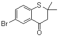 structure of CAS# 204449-18-3, 6-溴-2,3-二氢-2,2-二甲基-4H-1-苯并噻喃-4-酮