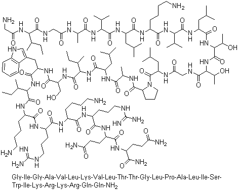 structure of CAS# 20449-79-0, 蜂毒肽