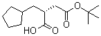 structure of CAS# 204637-77-4, (2R)-2-(环戊基甲基)-丁二酸 4-叔丁酯