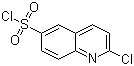structure of CAS# 205055-71-6, 2-Chloroquinoline-6-sulfonyl chloride