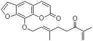 CAS # 205115-73-7, Lansiumarin A, 9-[[(2E)-3,7-Dimethyl-6-oxo-2,7-octadienyl]oxy]-7H-furo[3,2-g][1]benzopyran-7-one