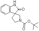 structure of CAS# 205383-87-5, 1,2-Dihydro-2-oxospiro[3H-indole-3,3'-pyrrolidine]-1'-carboxylic acid 1,1-dimethylethyl ester