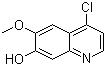 structure of CAS# 205448-31-3, 4-Chloro-6-methoxyquinolin-7-ol