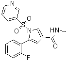 CAS # 2054536-04-6, 5-(2-Fluorophenyl)-N-methyl-1-(3-pyridinylsulfonyl)-1H-pyrrole-3-carboxamide