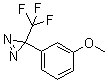structure of CAS# 205485-24-1, 3-(3-甲氧基苯基)-3-(三氟甲基)双吖丙啶