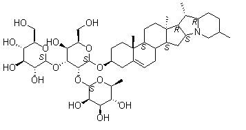 structure of CAS# 20562-02-1, alpha-茄碱