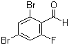structure of CAS# 205683-34-7, 2,4-二溴-6-氟苯甲醛