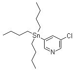 structure of CAS# 206115-67-5, 3-氯-5-(三丁基锡烷基)吡啶