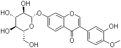 structure of CAS# 20633-67-4, 毛蕊异黄酮-7-O-beta-D-葡萄糖苷