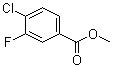 4-Chloro-3-fluorobenzoic acid methyl ester molecular structure (CAS 206362-87-0)