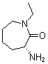 CAS 登录号：206434-44-8, (R)-3-氨基-1-乙基六氢-2H-氮杂卓-2-酮