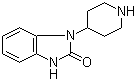 structure of CAS# 20662-53-7, 1-(Piperidin-4-yl)-1,3-dihydrobenzoimidazol-2-one