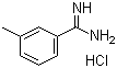 structure of CAS# 20680-59-5, 3-Methylbenzenecarboximidamide hydrochloride