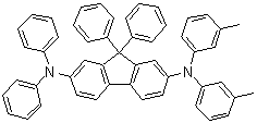 structure of CAS# 206886-03-5, N,N-二(3-甲基苯基)-N',N',9,9-四苯基-9H-芴-2,7-二胺