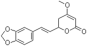 CAS # 20697-20-5, Methysticin, 5,6-Dihydro-4-methoxy-6-(3,4-(methylenedioxy)styryl)-2H-pyran-2-one